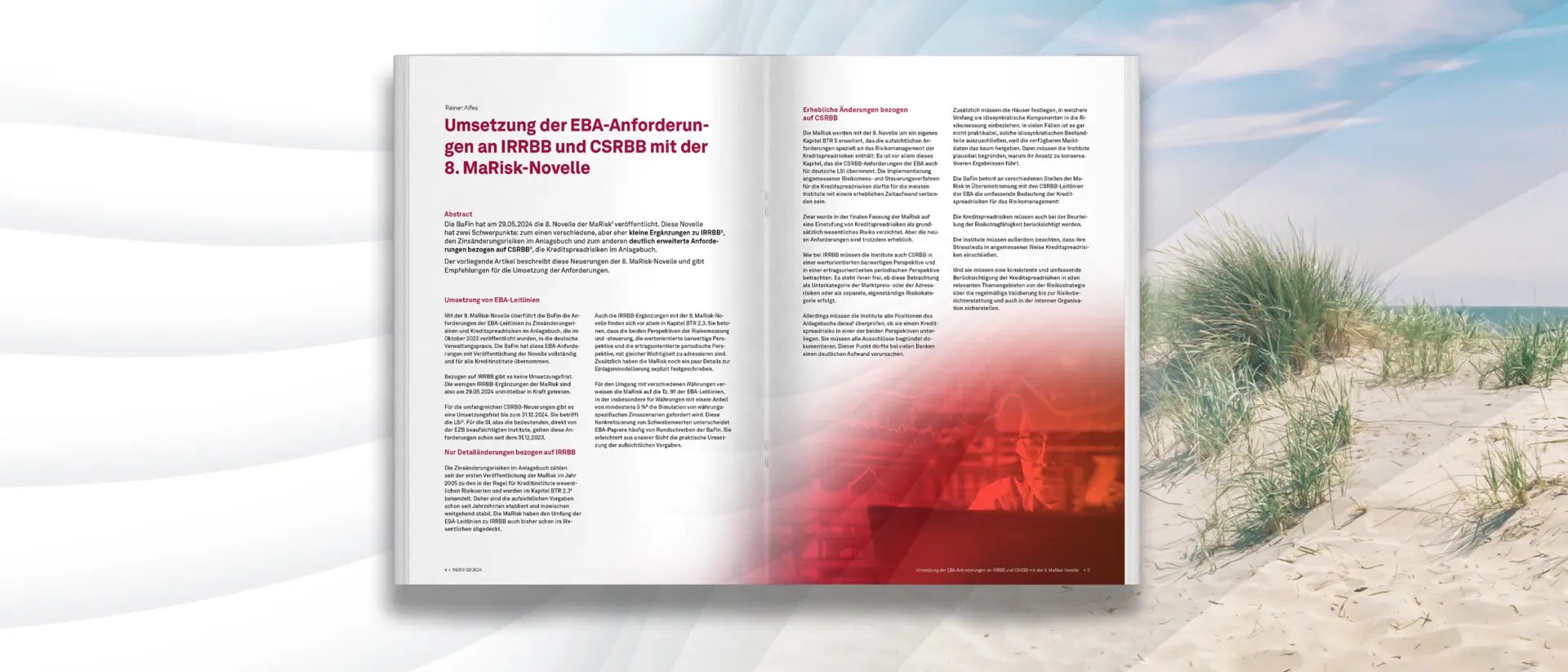 Umsetzung der EBA-Anforderungen an IRRBB und CSRBB mit der 8. MaRisk-Novelle