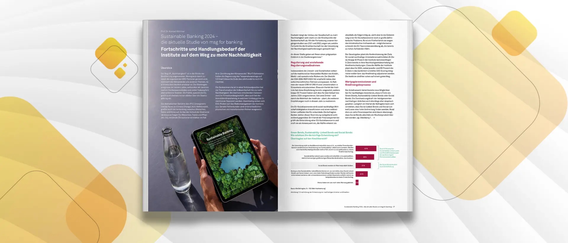 Studie Sustainable Banking 2024: Fortschritte und Handlungsbedarf der Institute auf dem Weg zu mehr Nachhaltigkeit