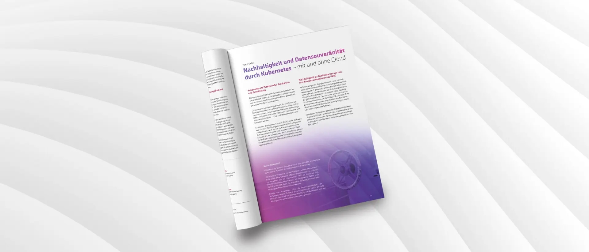 Nachhaltigkeit und Datensouveränität durch Kubernetes – mit und ohne Cloud