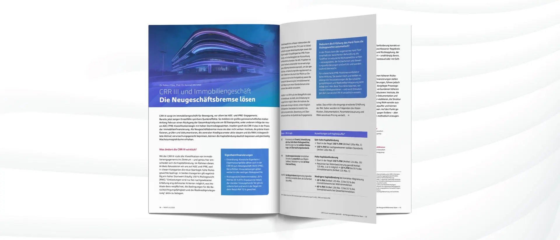 CRR III und Immobiliengeschäft: Die Neugeschäftsbremse lösen