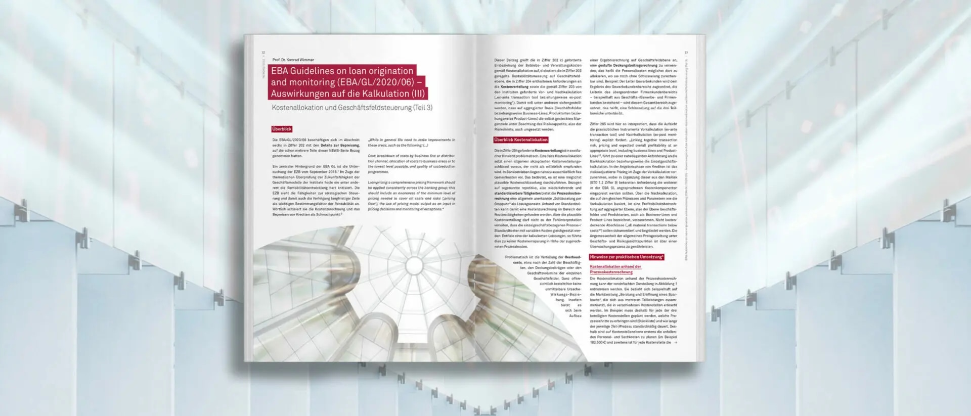 EBA GL on loan origination and monitoring (EBA/GL/2020/06) – Auswirkungen auf die Kalkulation (III)