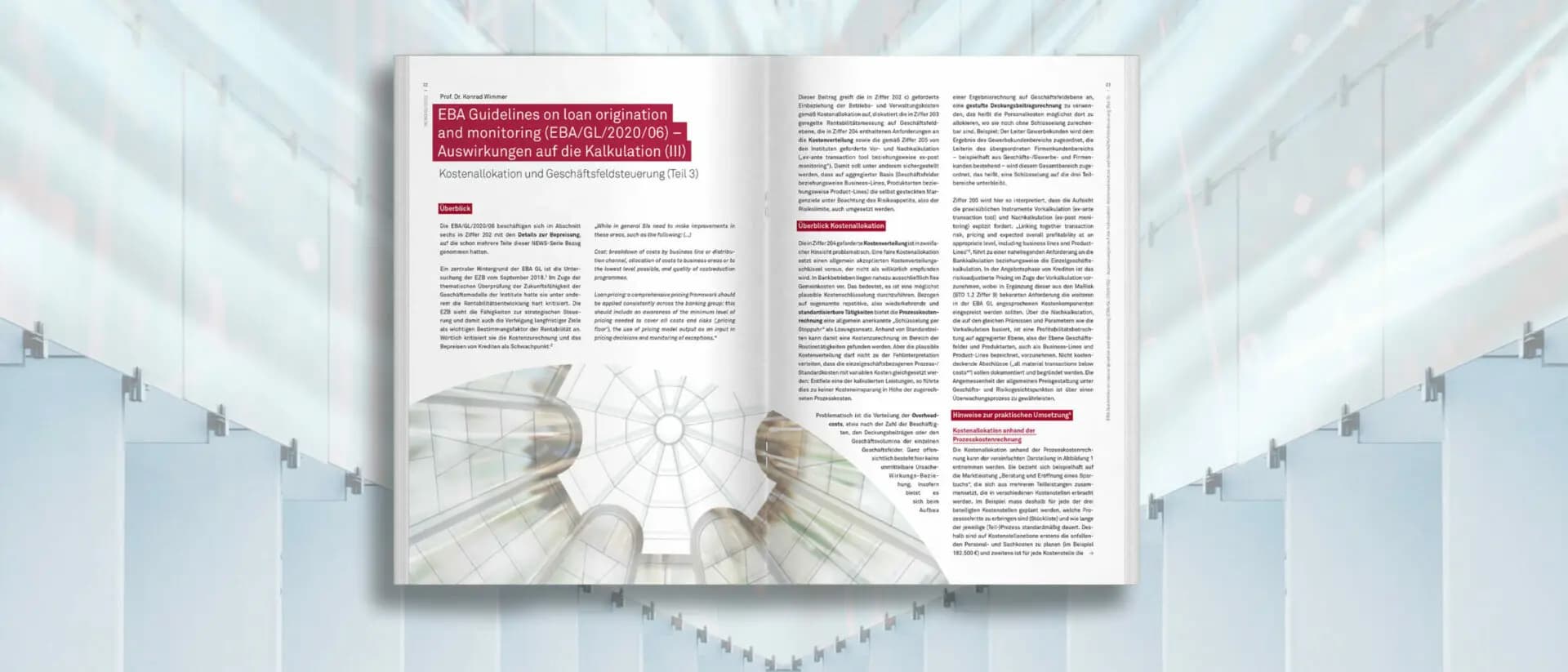 EBA GL on loan origination and monitoring (EBA/GL/2020/06) – Auswirkungen auf die Kalkulation (III)