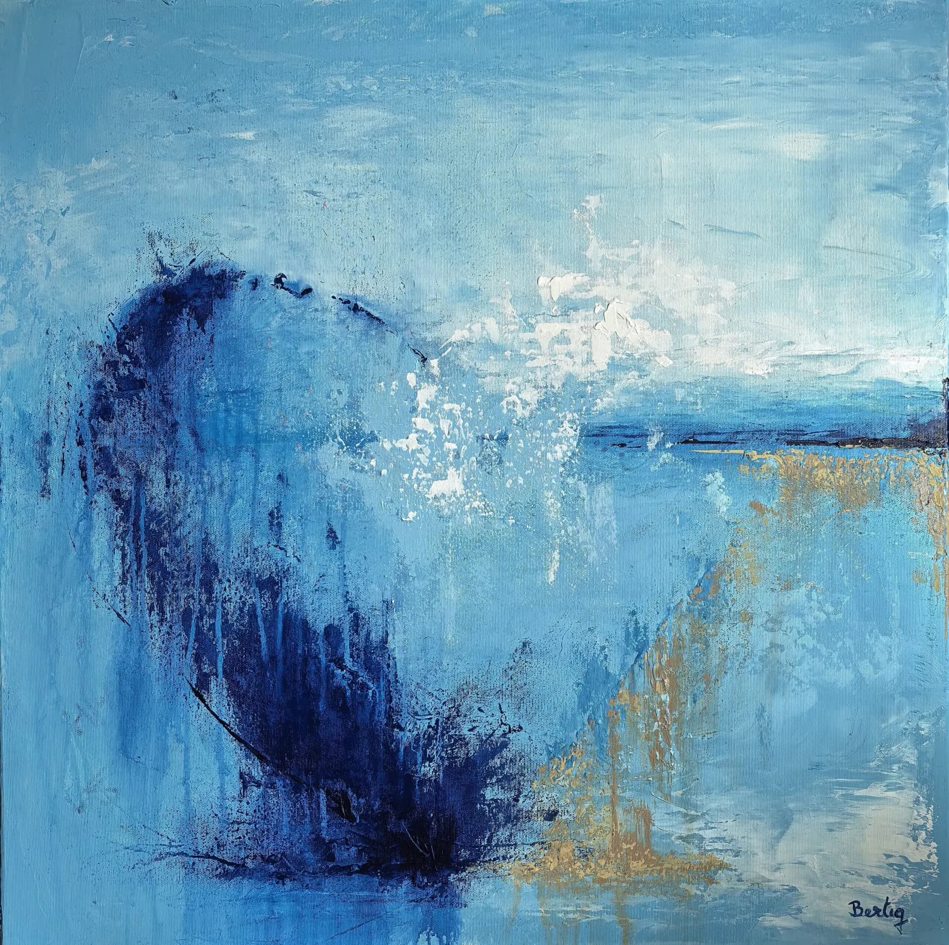 the art of modern banking, Acqua (2025)Painting by Pier Bertig (Romänien)